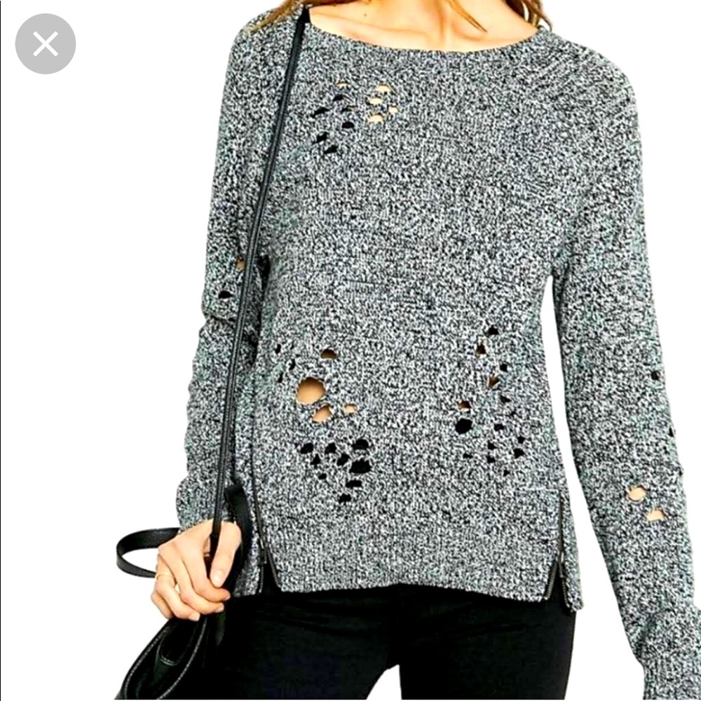 ❌SOLD❌Express Distressed Sweater